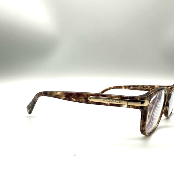 Coach HC 6065 5287 Confetti Light Brown Eyeglasses Frames 51-17-135 Flaw - Picture 3 of 7